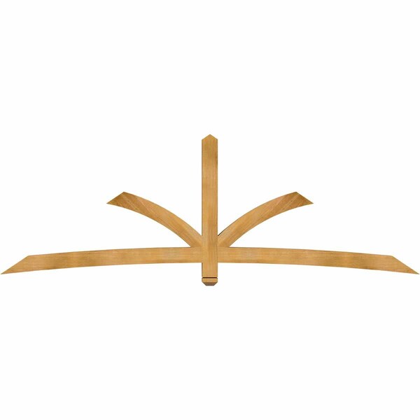 Ekena Millwork Davenport Rough Sawn Timber Gable Bracket, Western Red Cedar, 108"W x 36"H x 4"D x 4"F, 8/12 Pitch GBW108X36X0404DAV00RWR - main